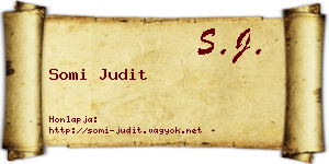 Somi Judit névjegykártya